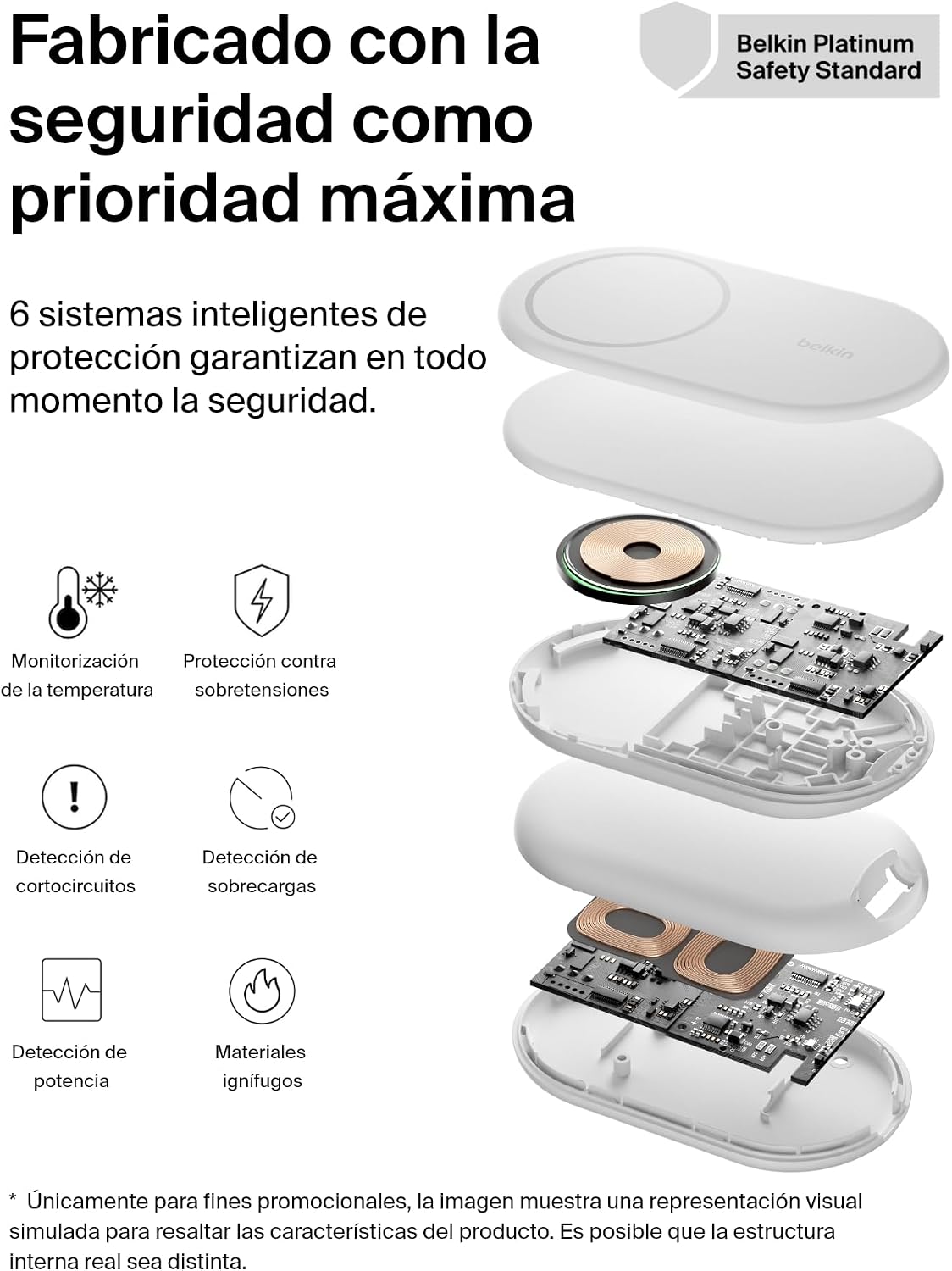 Thumbnail 6 de Belkin BoostCharge Cargador Magnético Plegable Qi2 15W: carga rápida y MagSafe en una estación versátil