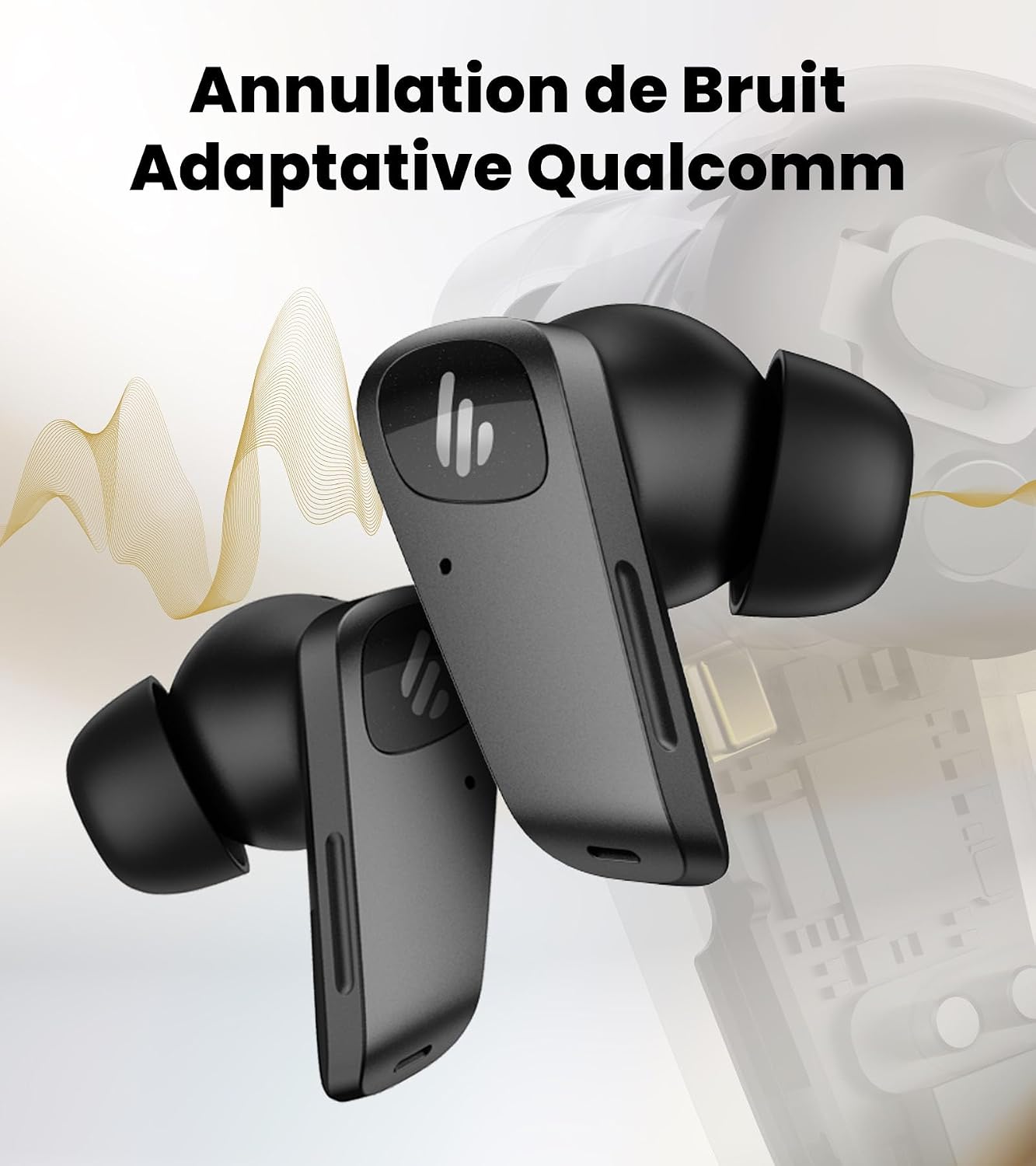 Detalle de Edifier NeoBuds Planar écouteurs Bluetooth 30h