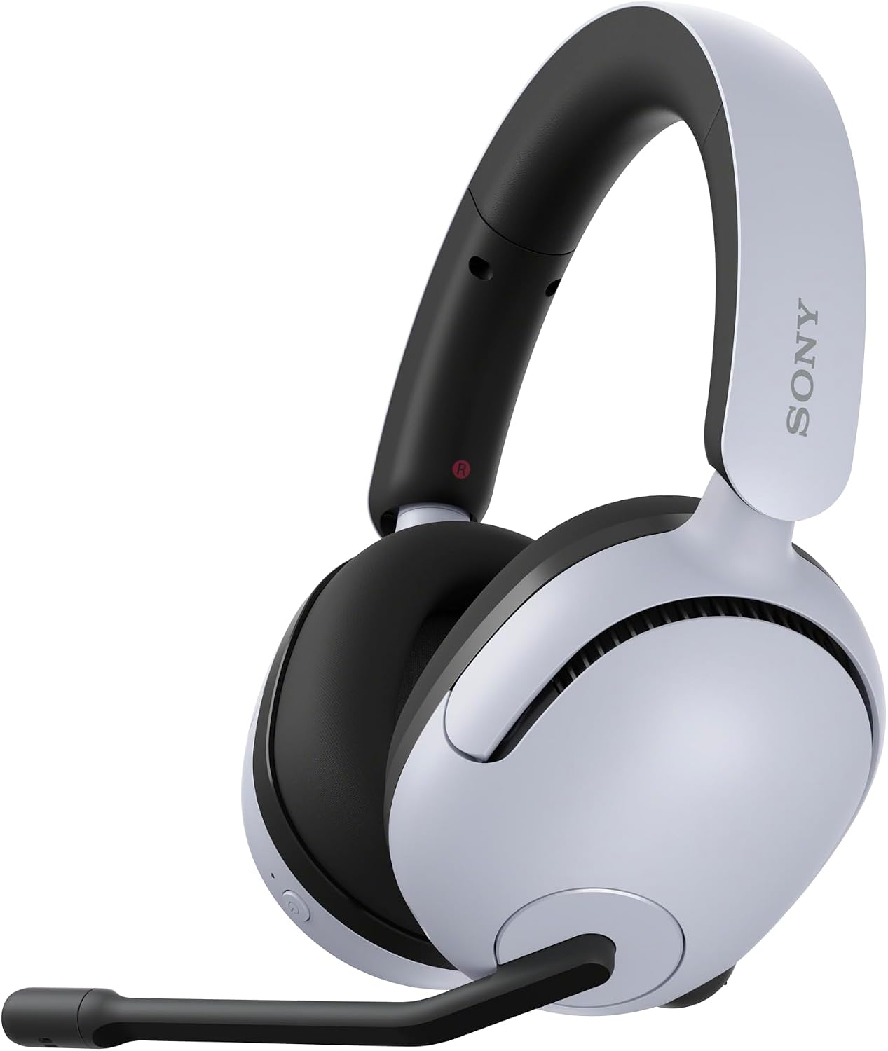 Detalle de Sony INZONE H5: cuffie wireless da gaming con sonoro 360° e AI mic, bianco