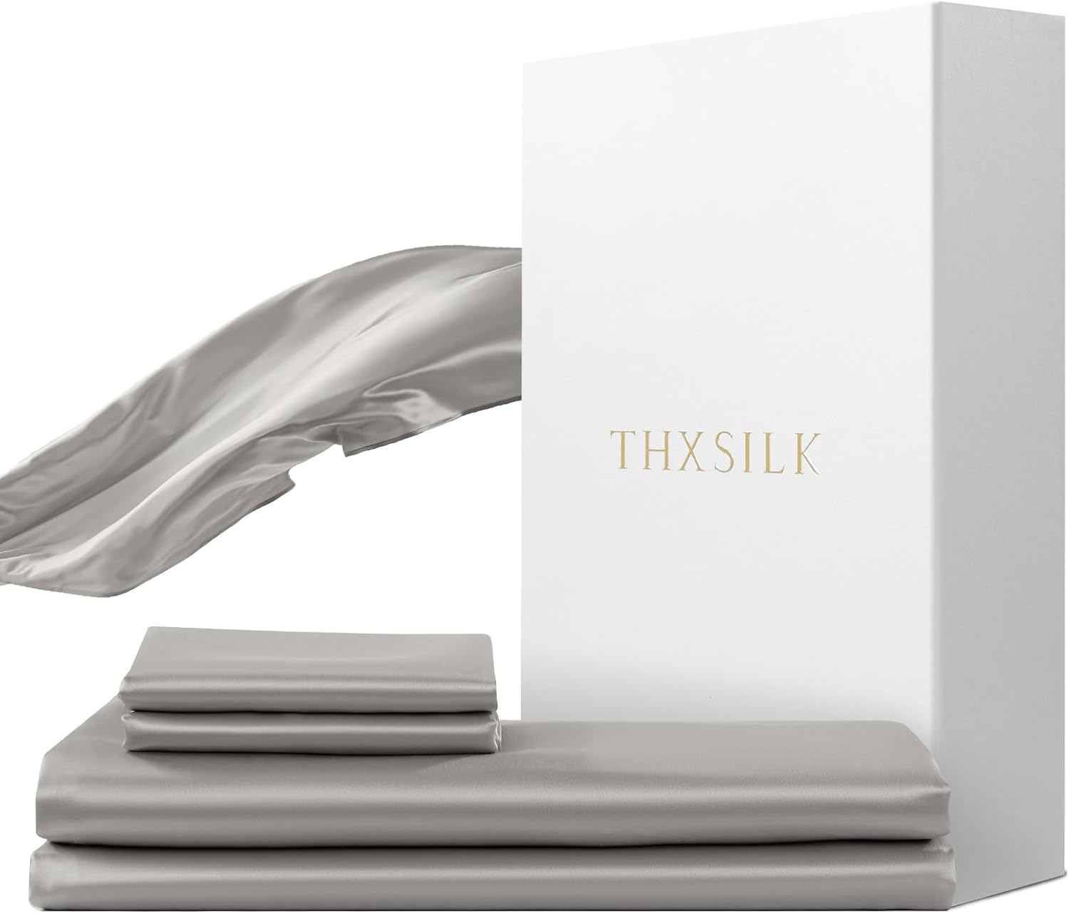 Detalle de THXSILK Seidenbettwäsche Set 2 teilig 2-teilig