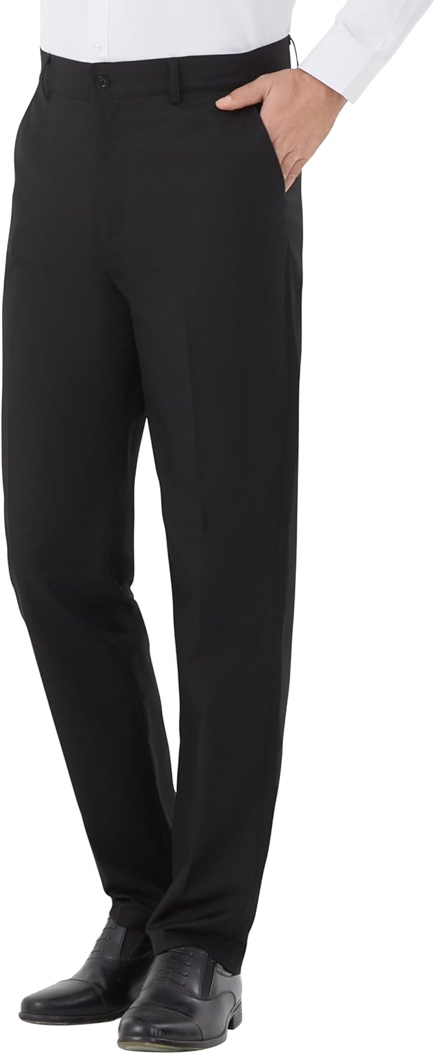Thumbnail 1 de Men's Tall Classic Fit Flex Flat Front Dress Pants for Business & Office (Tall-friendly 32"–38" inseam)