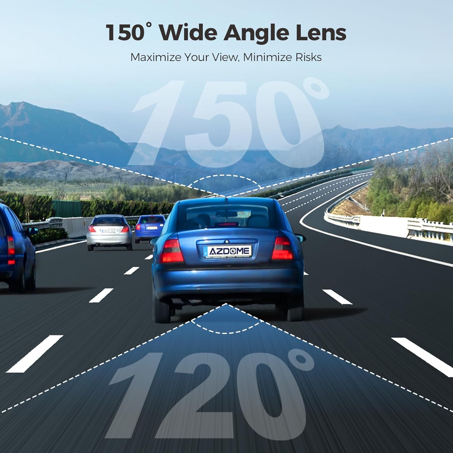 Thumbnail 6 de AZDOME M01 Dual Dash Cam 64GB Included