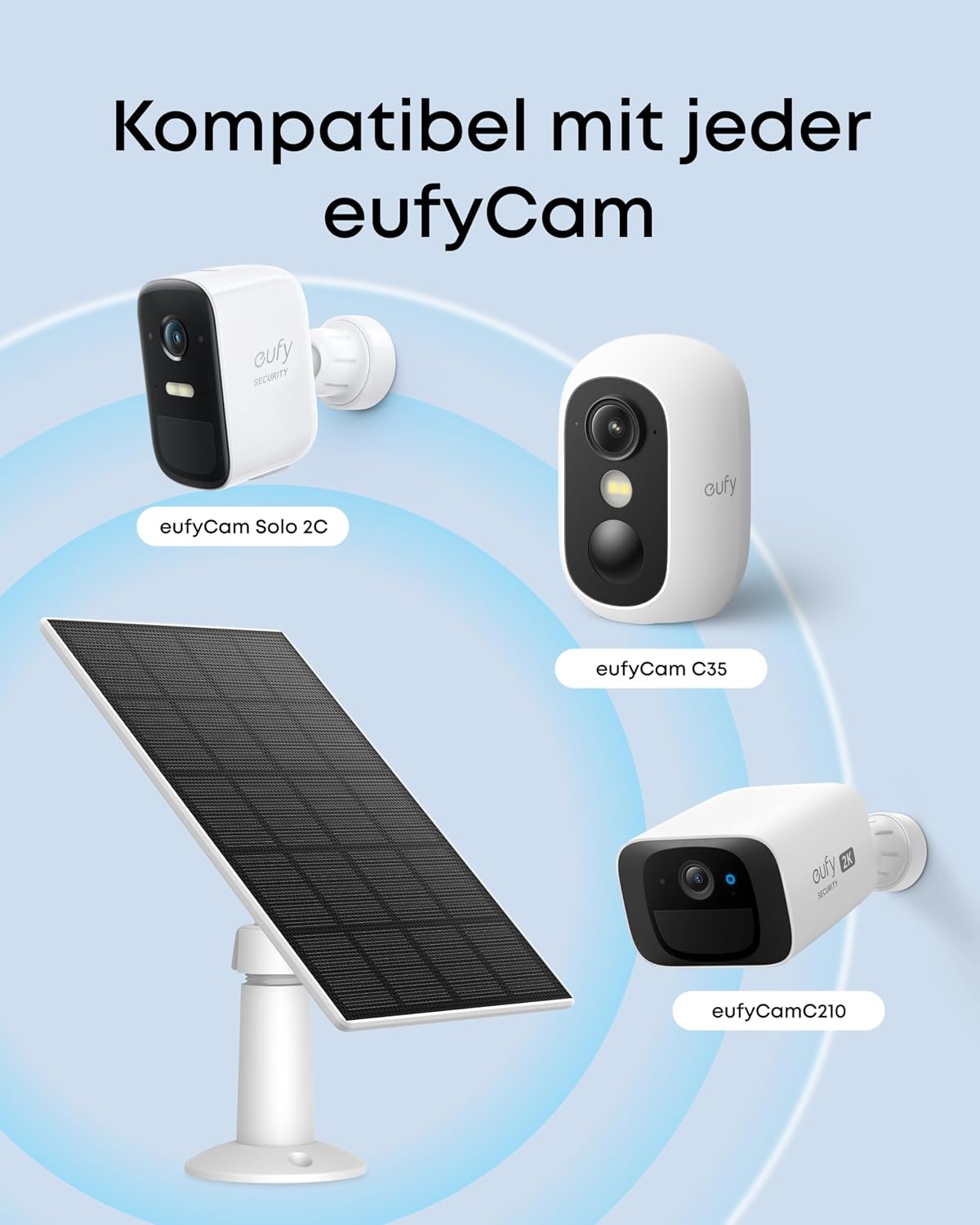 Detalle 2 de eufy security AS311 C10 panel solarny 3 W do kamer eufyCam, IP65