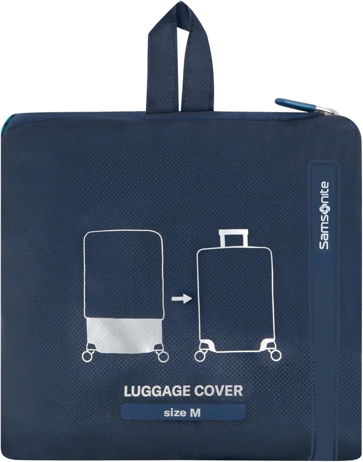 Detalle de Samsonite TA Revolution resväsköverdrag, M 66–69 cm, vikbart, Colorwave