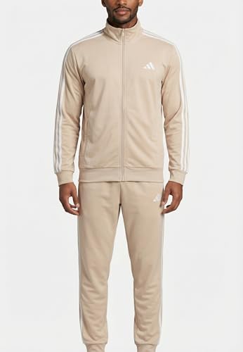 Thumbnail 1 de adidas Hombre Sportswear Basic 3 Stripes Tricot Track Suit – Crystal Linen/White (S)