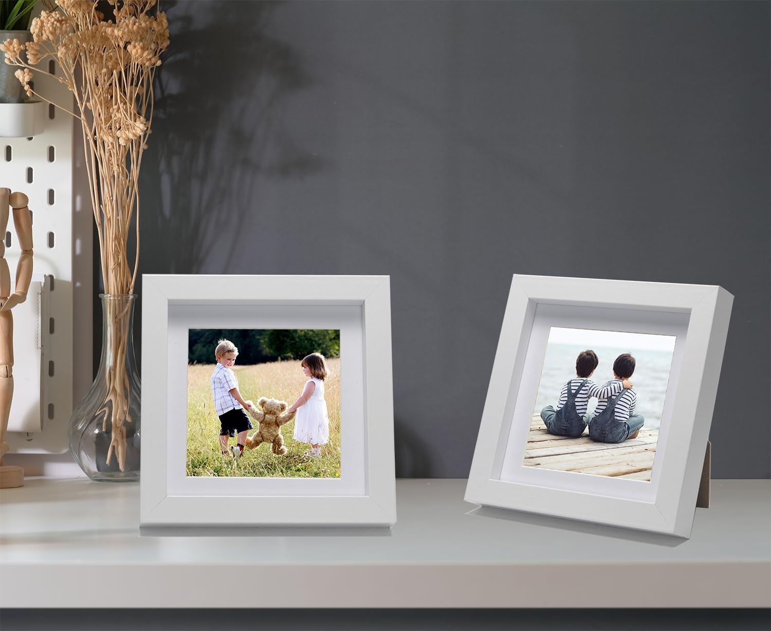 Thumbnail 4 de YiPinYin White 5x5 Photo Frame Set