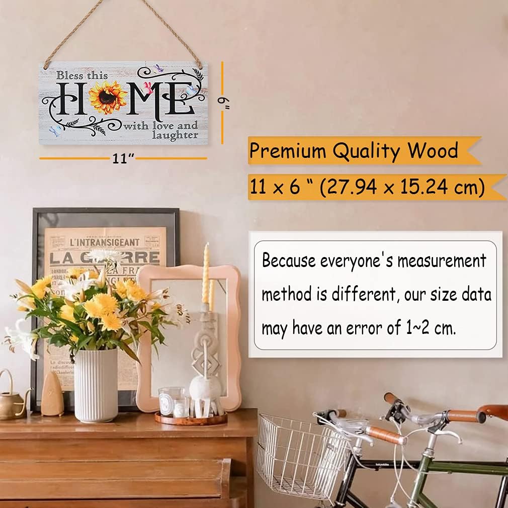 Thumbnail 6 de CHDITB Welcome Please Remove Your Shoes Wood Sign Plaque – Rustic Door Sign for Home Entry