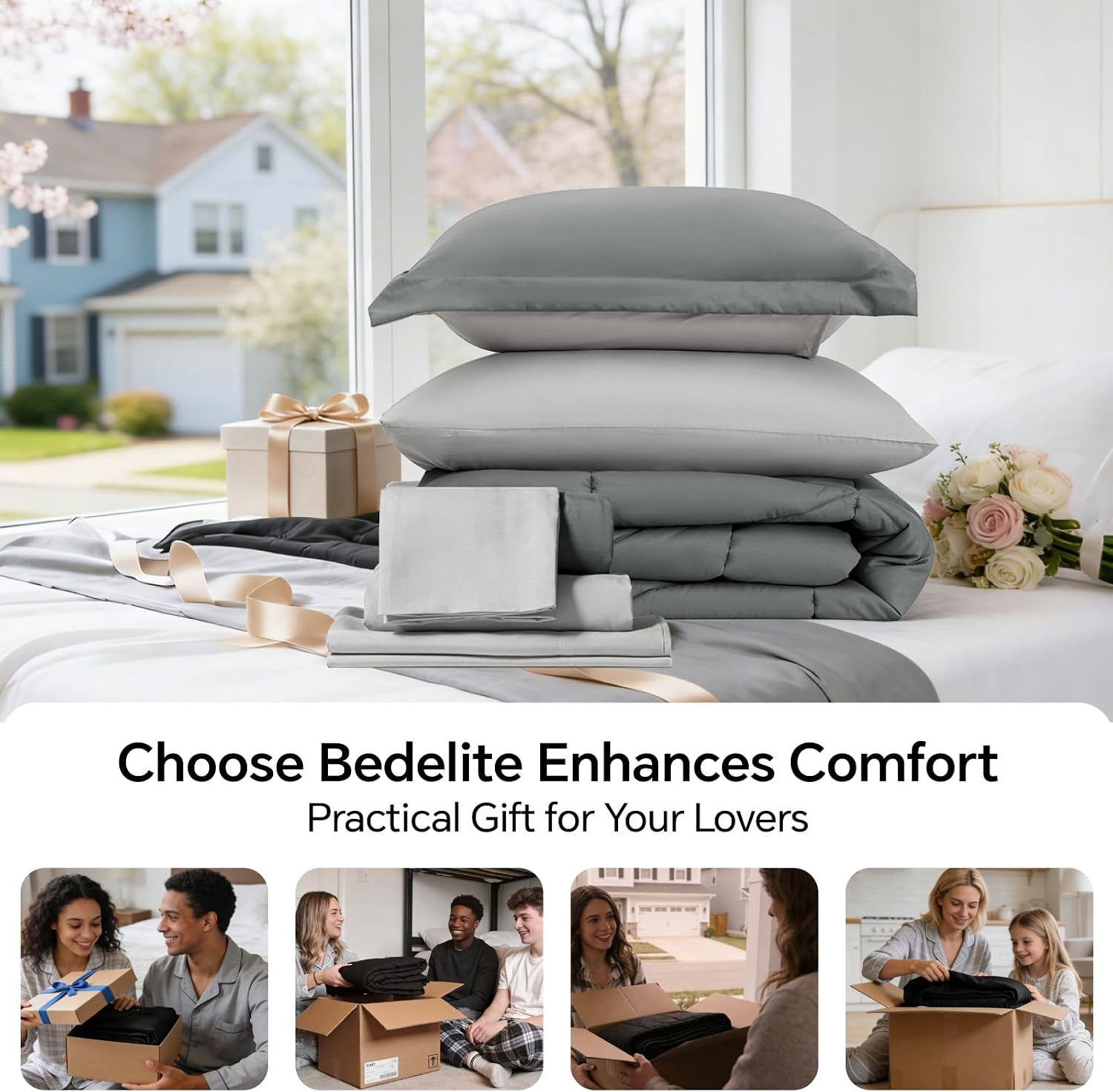 Thumbnail 6 de BEDELITE Queen Comforter Set Bed in a Bag