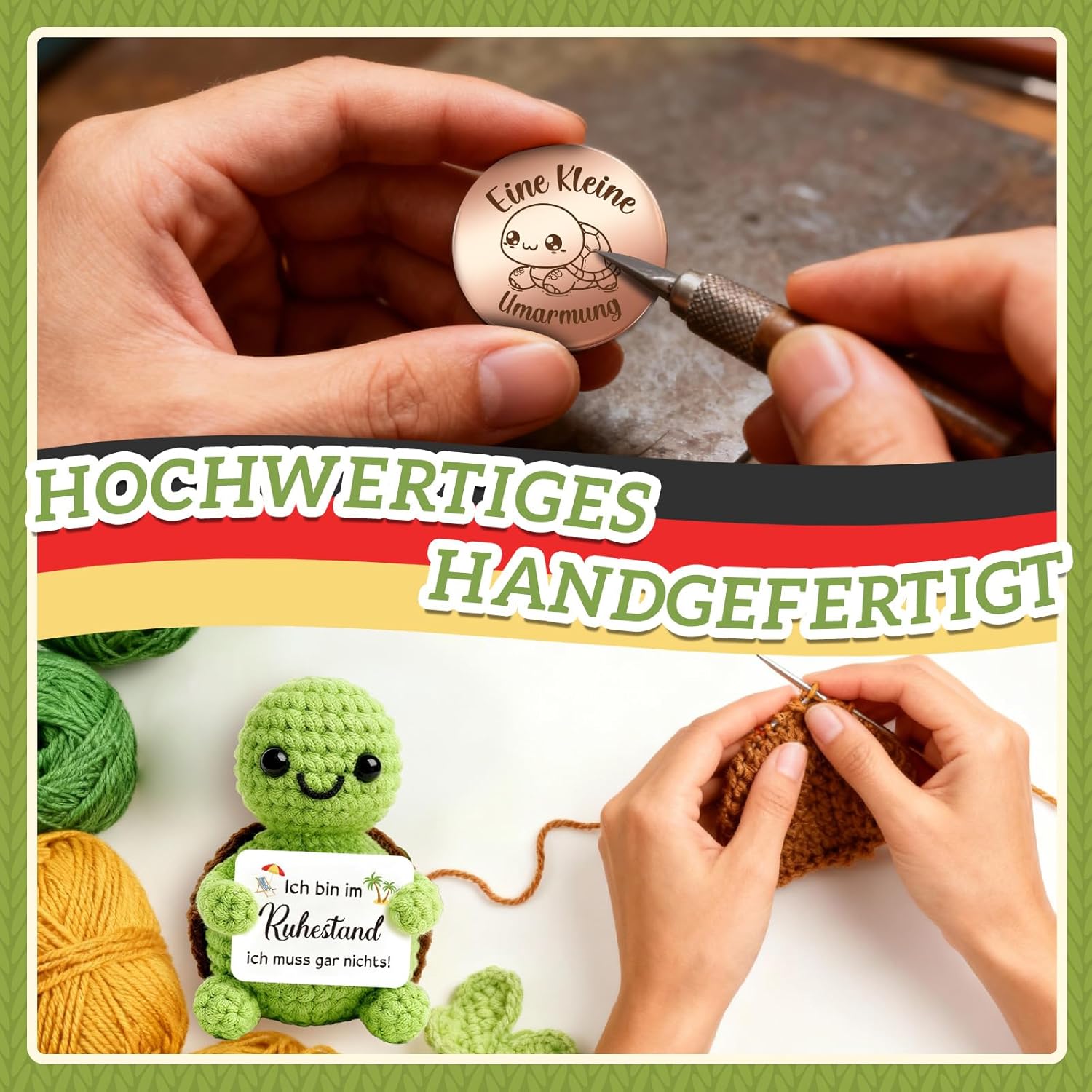 Thumbnail 6 de Giftota Ruhestand Geschenk: Pocket Hug Schildkröte als Abschiedsgeschenk für Kollegen & Rentner