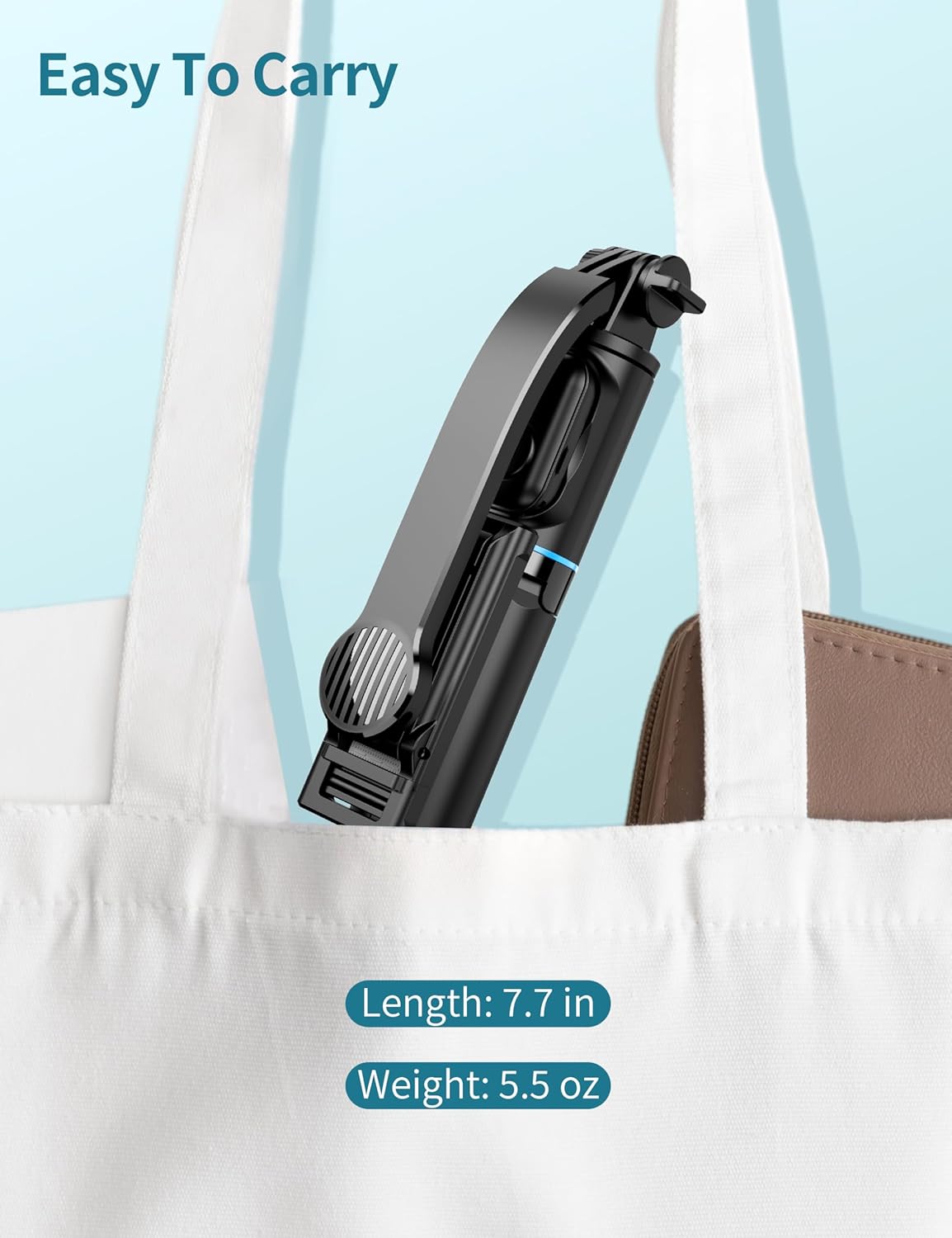 Thumbnail 4 de Selfie Stick for iPhone – 41" extendable tripod with detachable phone holder and wireless remote
