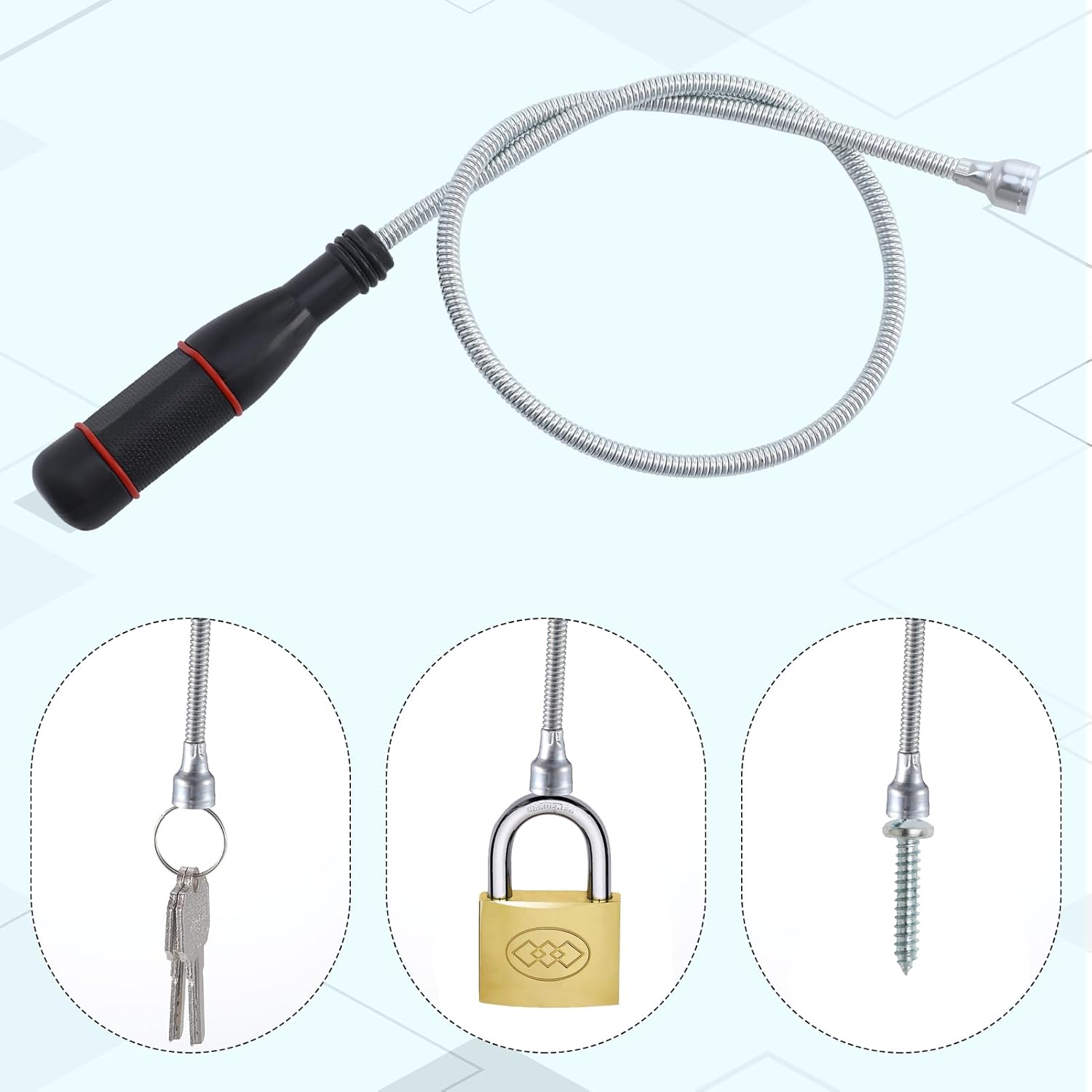 Thumbnail 4 de saerryor 3-Pack Telescopic Magnetic Pickup Tools with Pocket Clip – Flexible, Extendable Retrieval Set