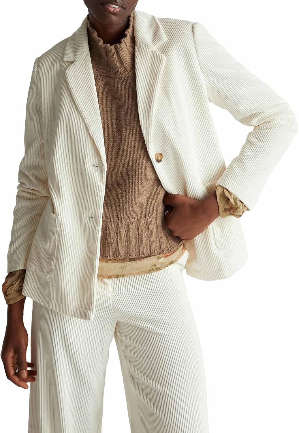 Detalle 2 de Giacca Donna United Colors of Benetton Giacca 2q5gdw03i: stile e comfort in velluto a coste