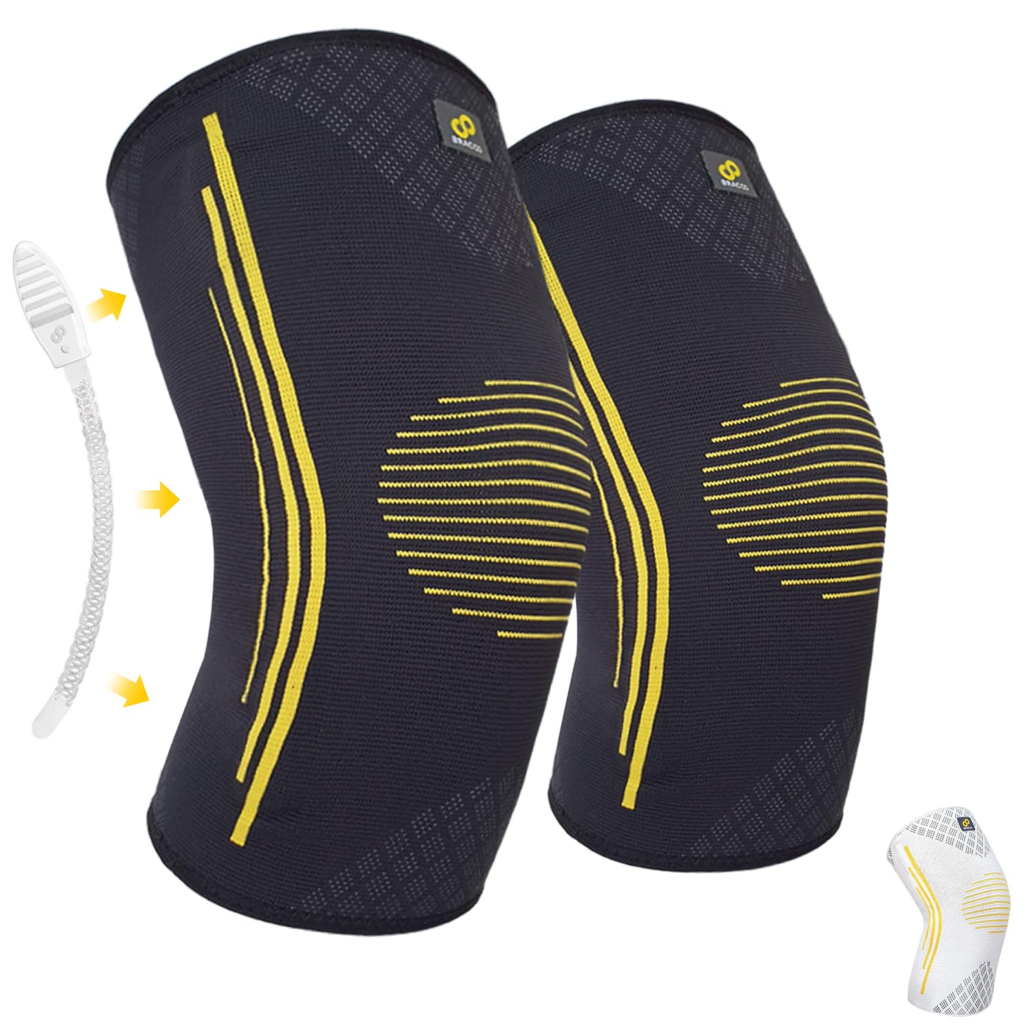 Detalle de Bracoo KE92 Kniebandage – Komfortable Allround-Bandage für Sport und Alltag