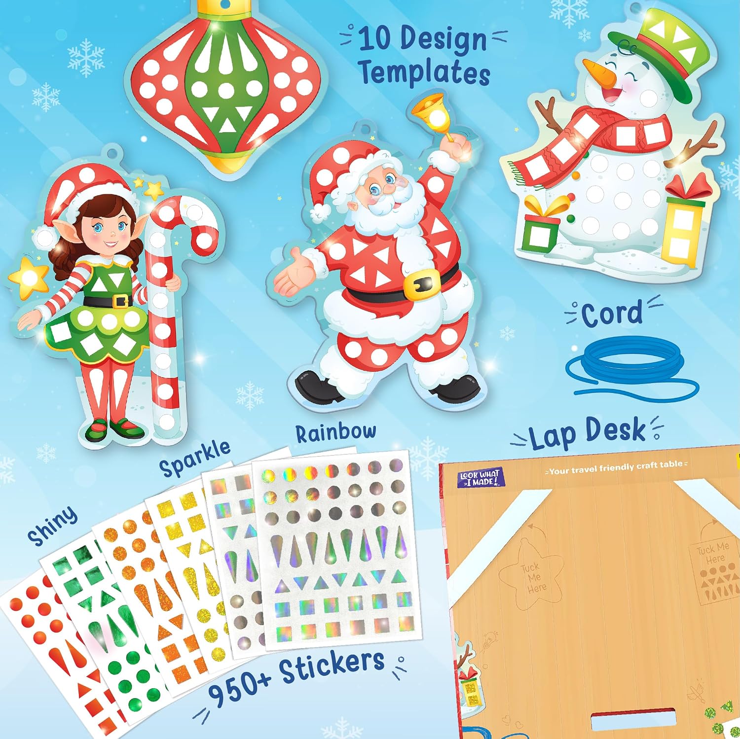 Detalle de Imagimake Christmas craft kit with 10 templates