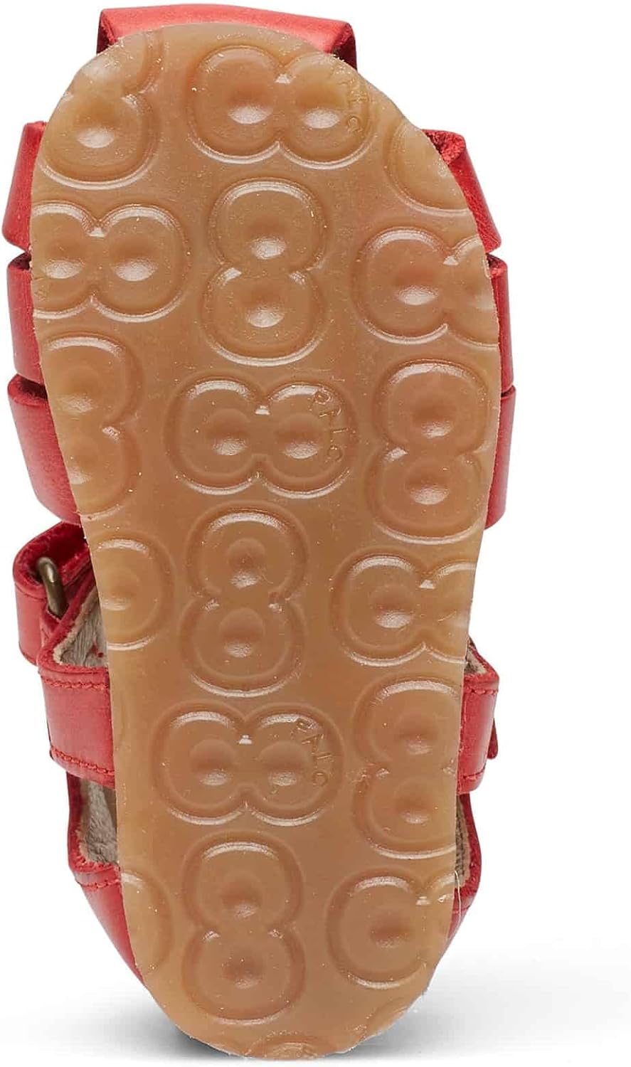 Detalle de Falcotto Offene Sandale mit Herzmuster – Leder, Klettverschluss, Herzdesign