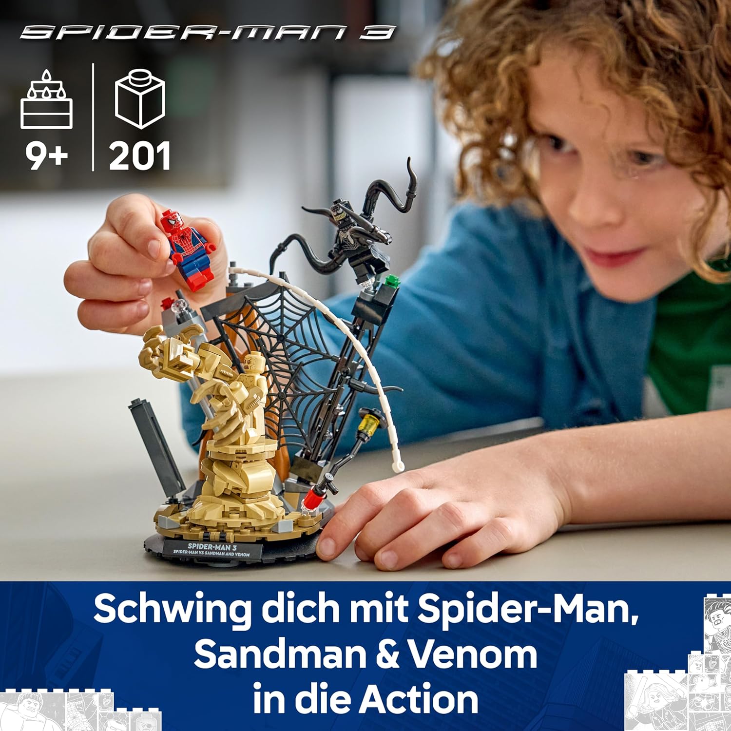 Thumbnail 1 de LEGO Marvel Großer Showdown Spider-Man vs Sandman 76334