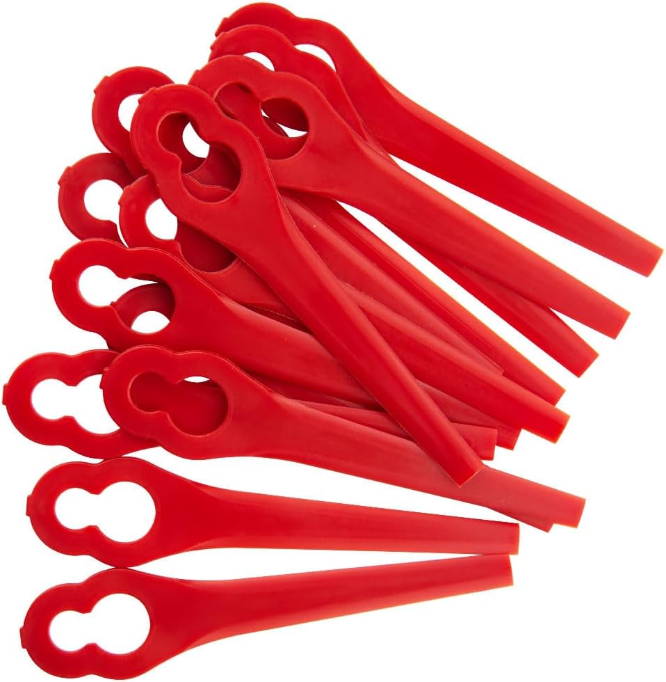 Detalle de PA6 Ersatzmesser-Set (60 Stück) für Einhell Akku-Rasentrimmer – kompatibel mit GE-CT 18 Li & weiteren Modellen