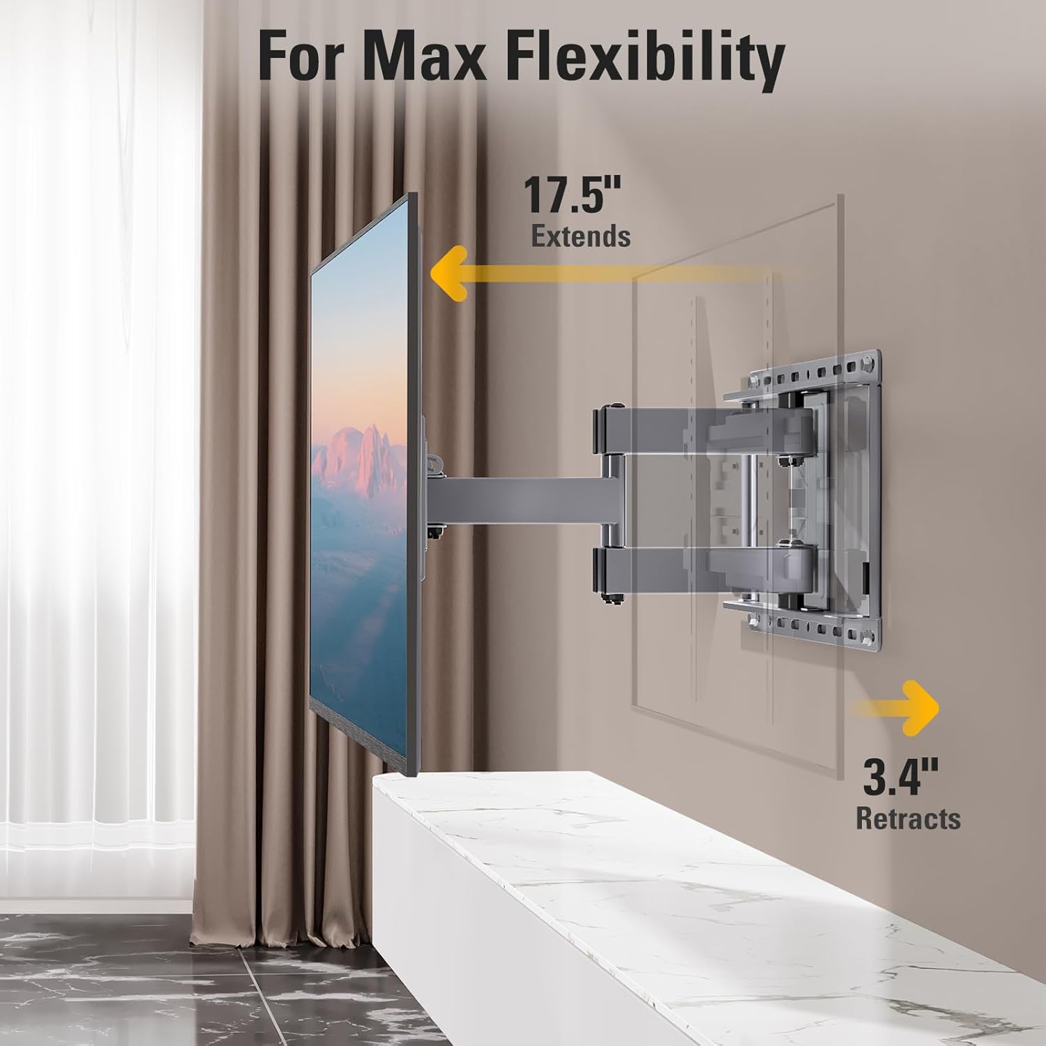 Detalle 2 de MD2581 TV wall mount 99 lbs