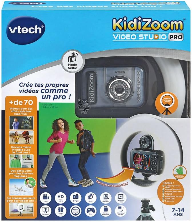 Thumbnail 4 de VTech KidiZoom Vidéo Studio PRO : appareil photo numérique enfant pour créer du contenu vidéo