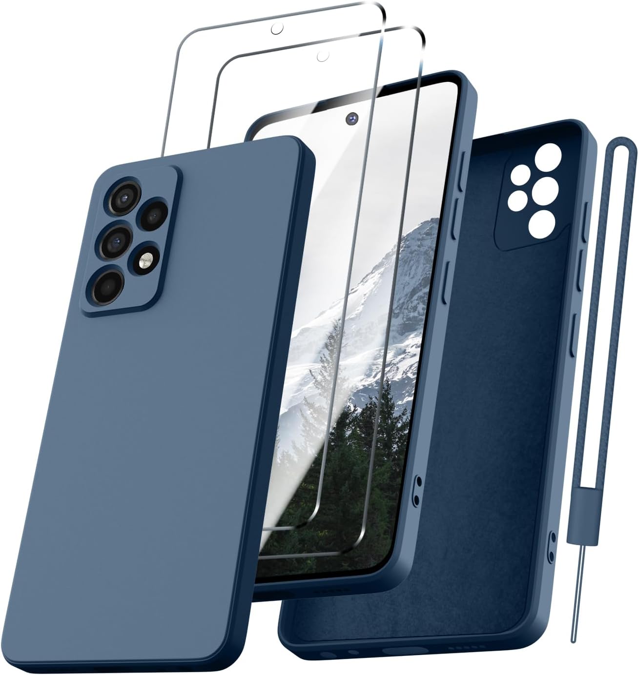 Detalle de Kukiwhy Hülle für Samsung Galaxy A52S 5G/A52 Dunkel Blau