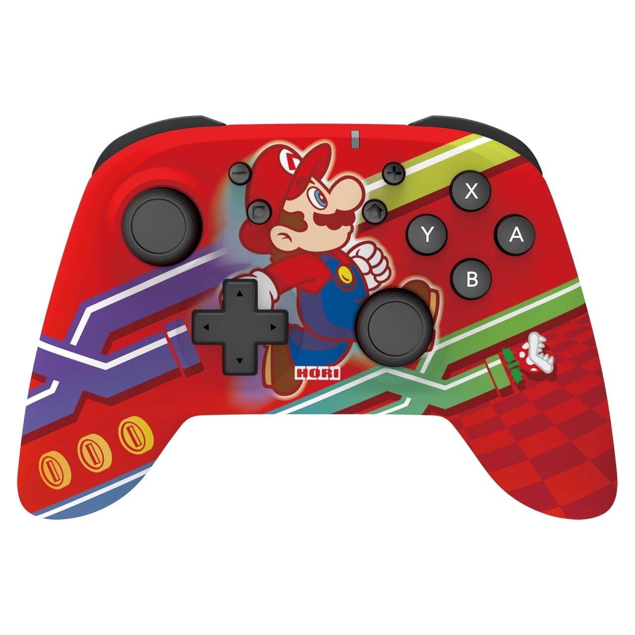 Detalle de HORI Kabelloses Horipad (Super Mario) Controller für Nintendo Switch – Offiziell lizenziert