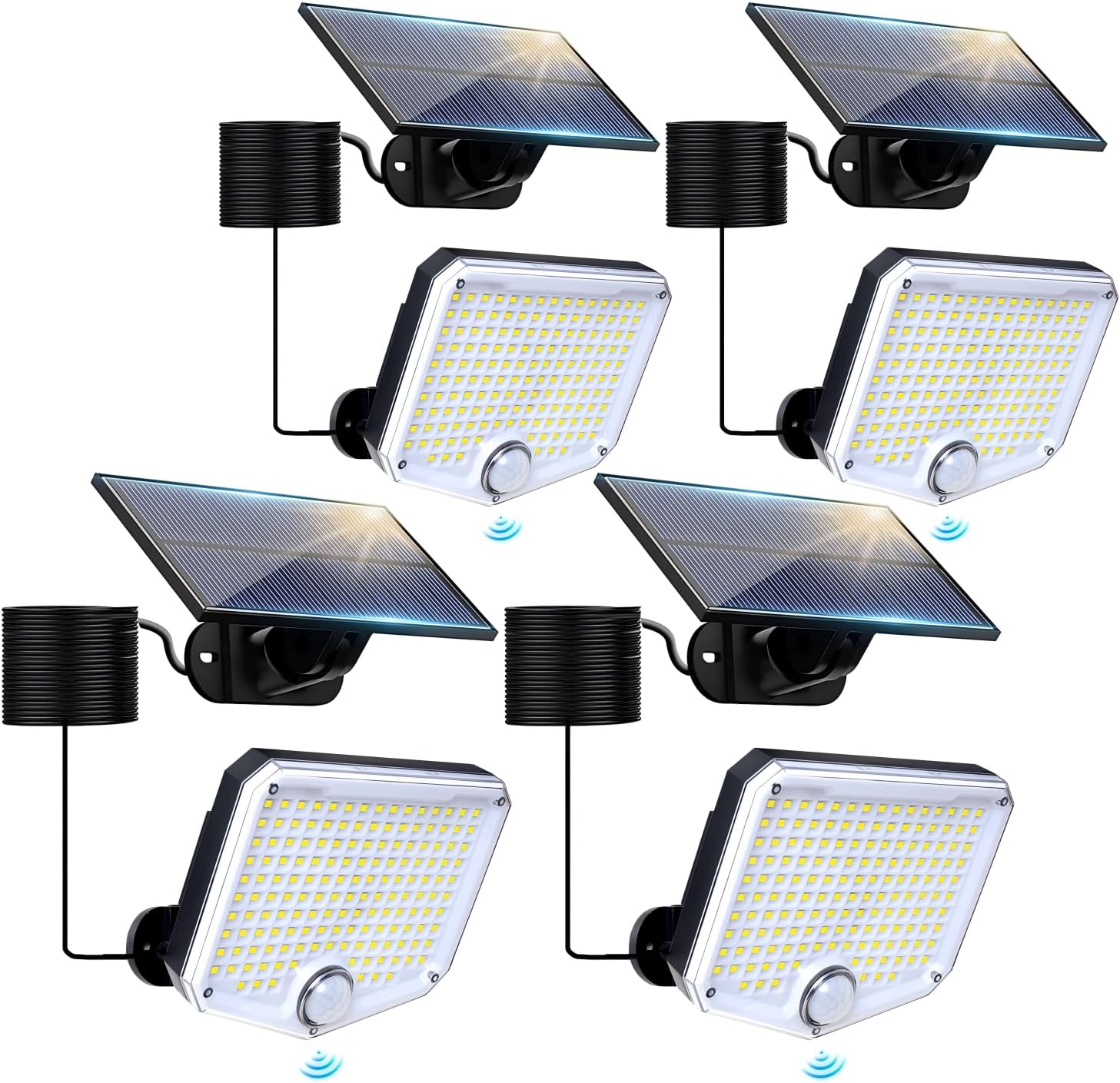 Thumbnail 6 de JumJam Solar Flood Lights Outdoor with 153 LEDs, PIR Motion Sensor & 3 Modes (IP65, split design)