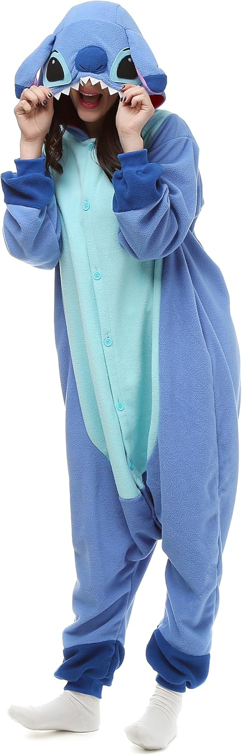 Detalle de Wishliker Adult Animal Onesie Pajamas, Soft Warm Halloween Cosplay Costume