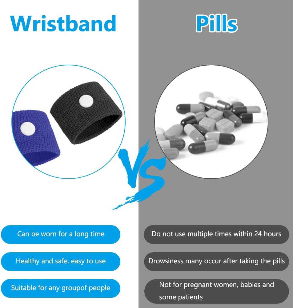 Thumbnail 2 de ACWOO Anti Nausea Digitopressione – Bracciali da viaggio 4 coppie per cinetosi