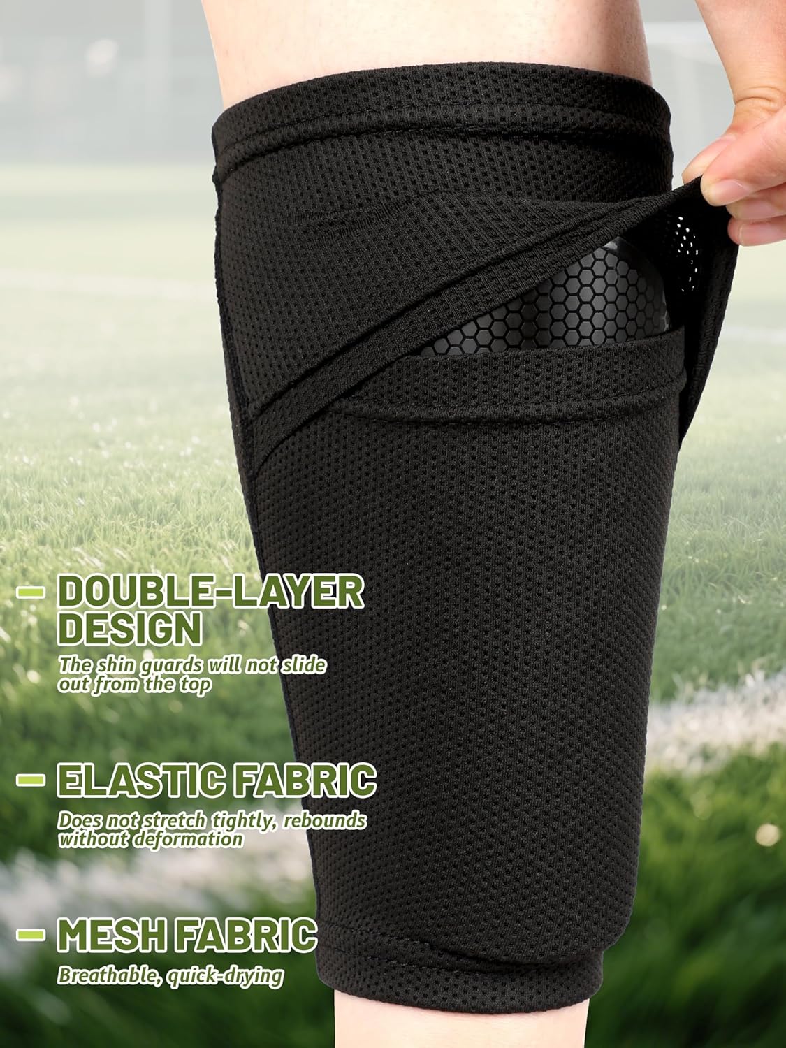 Thumbnail 4 de Hryrbay Kids Soccer Shin Guards (Toddler Shin Pads) with Sleeves and Socks