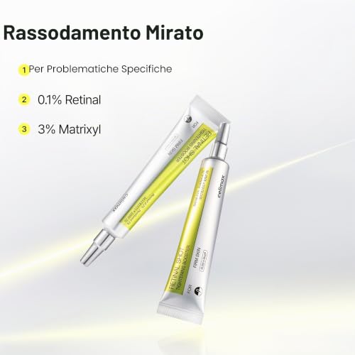 Detalle de celimax Retinol + Retinal Shot Tightening Serum & Booster Set: kit coreano per pelle liscia e tonica