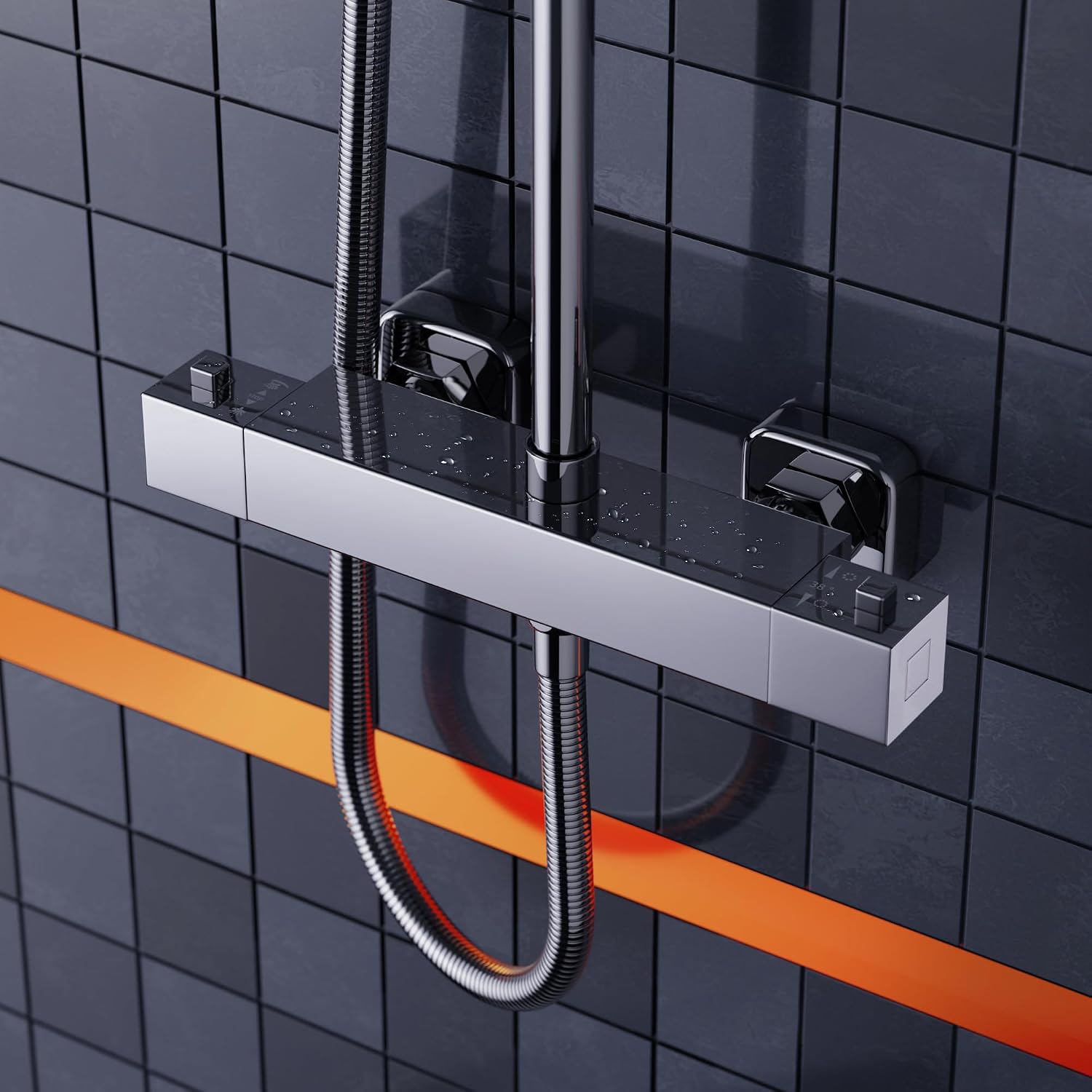 Detalle 1 de Thermostat Duscharmatur MORADO, 150 mm