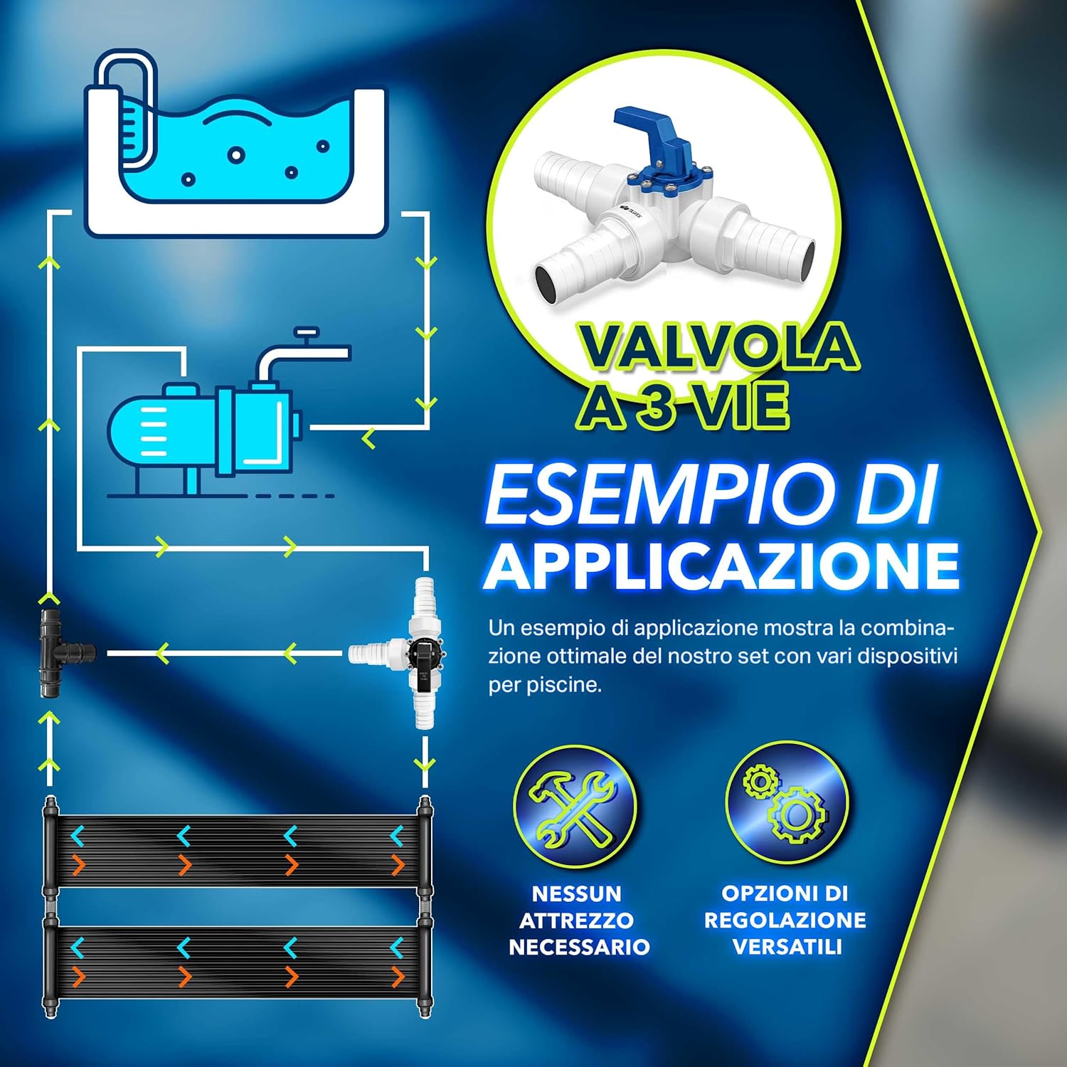 Thumbnail 3 de Tillvex Bypass Set piscina 12 pezzi