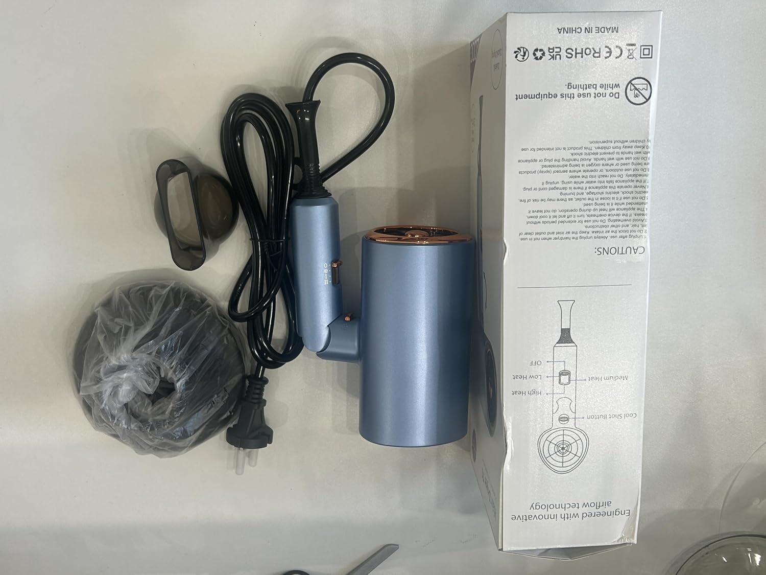 Detalle de Ionen-Haartrockner 2000W Professionell – kompakt, leise und schonend dank Thermoschutz