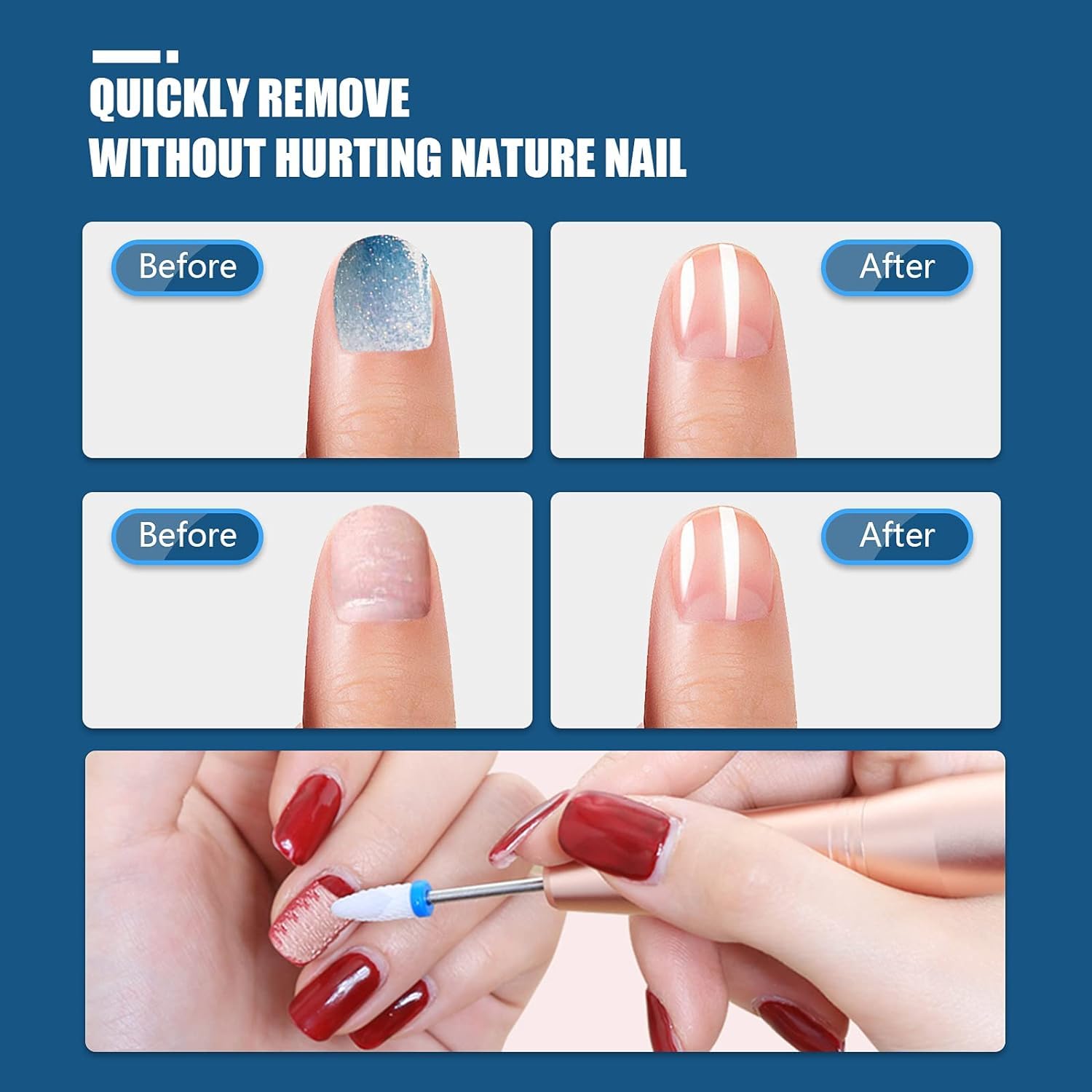 Thumbnail 4 de Depvko 21pcs Nail Drill Bits Set, 3/32" manicure