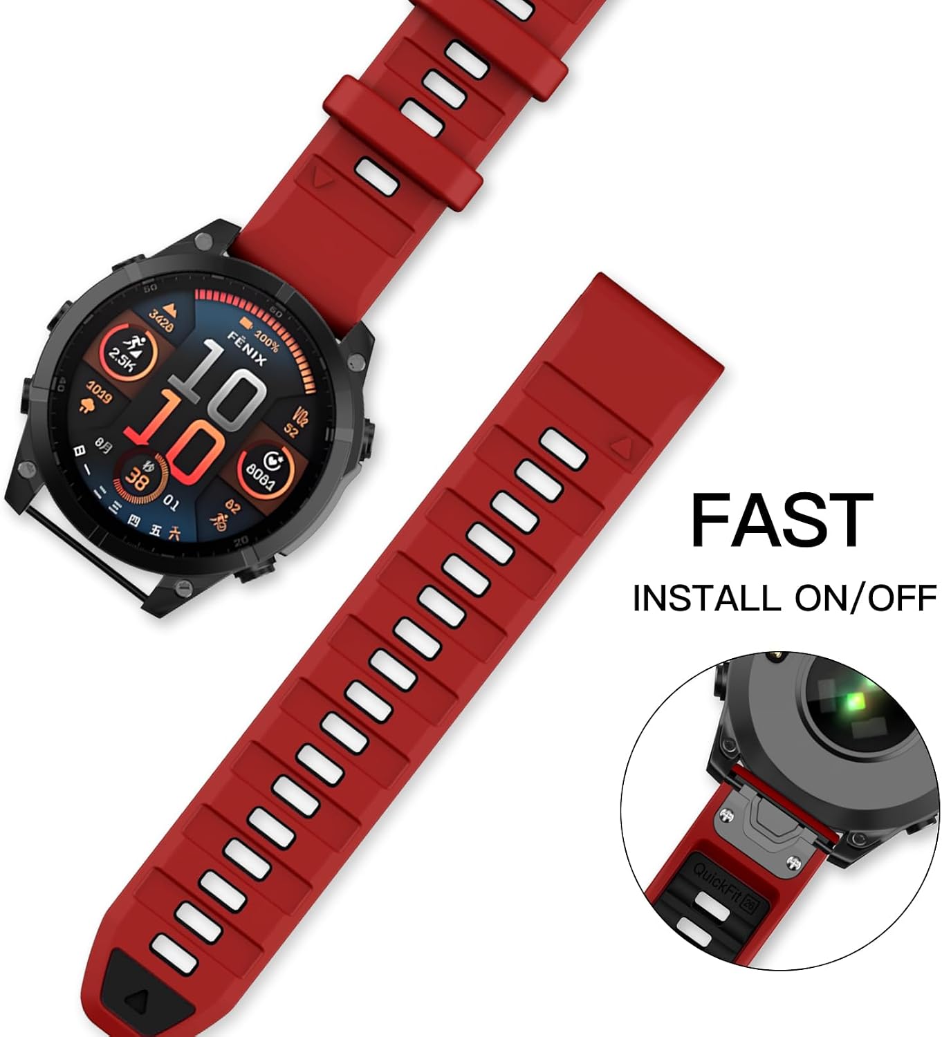 Detalle de OVERSTEP Strap for Fenix 8 51mm replacement