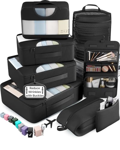 Detalle de Veken Packing Cubes Set (10 or 8) for Travel Essentials
