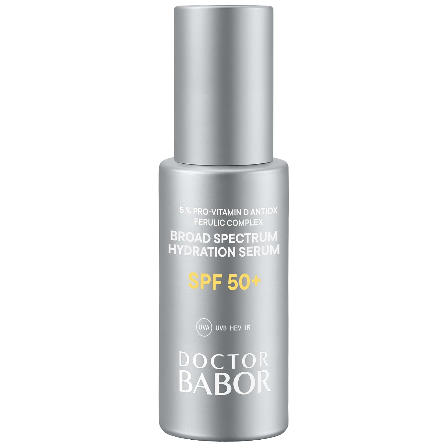 Detalle de DOCTOR BABOR Solar Defense Broad Spectrum Hydration Serum LSF 50+ – Sonnenschutzserum für Gesicht, Hals und Dekolleté (30 ml)