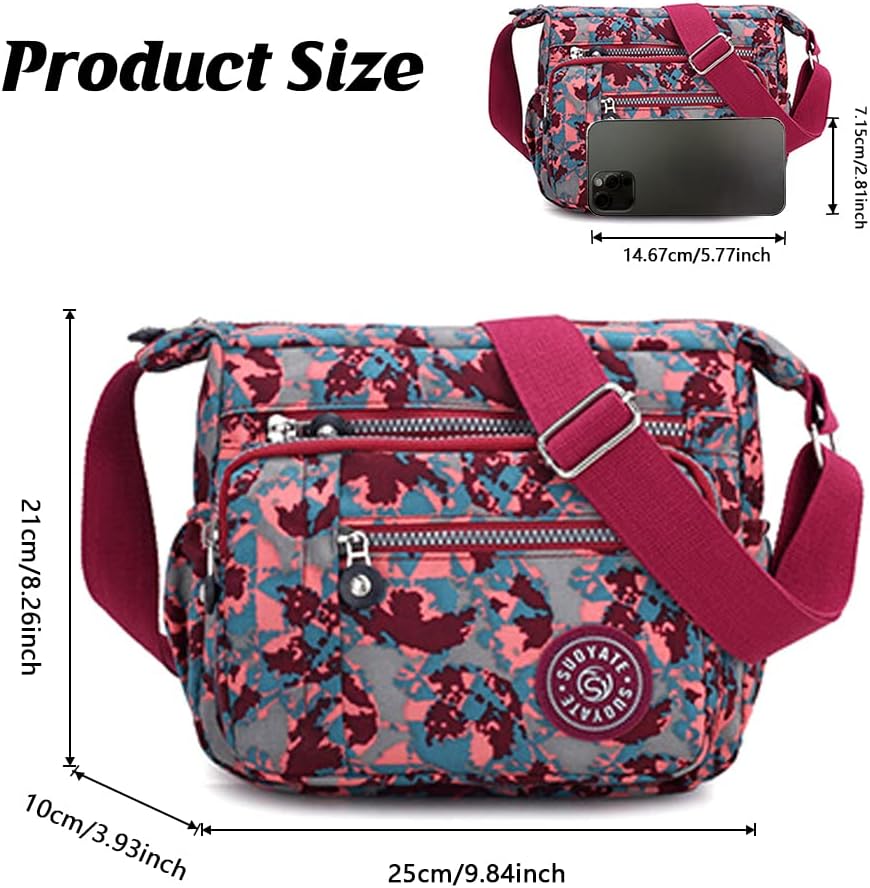 Detalle de Milky Way Nylon Crossbody Bag 9.8in
