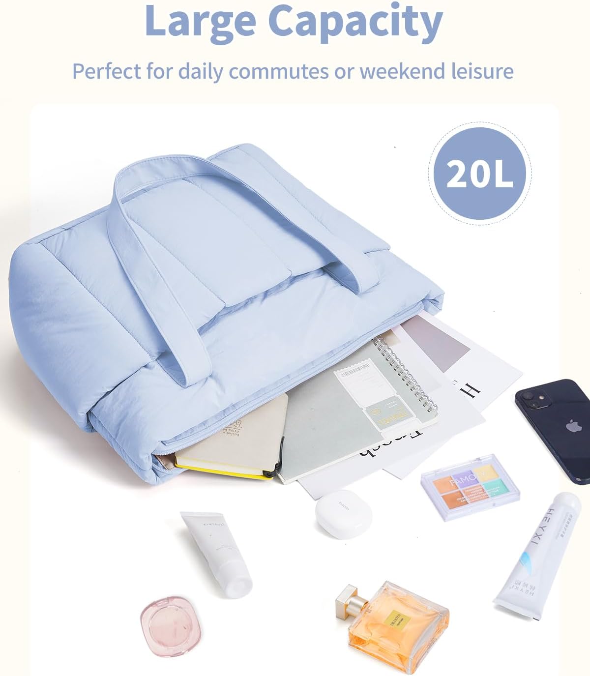 Thumbnail 3 de Narwey Handtasche Damen Shopper Tasche Groß – vielseitige, gut organisierte Tote mit Laptop-Schutz