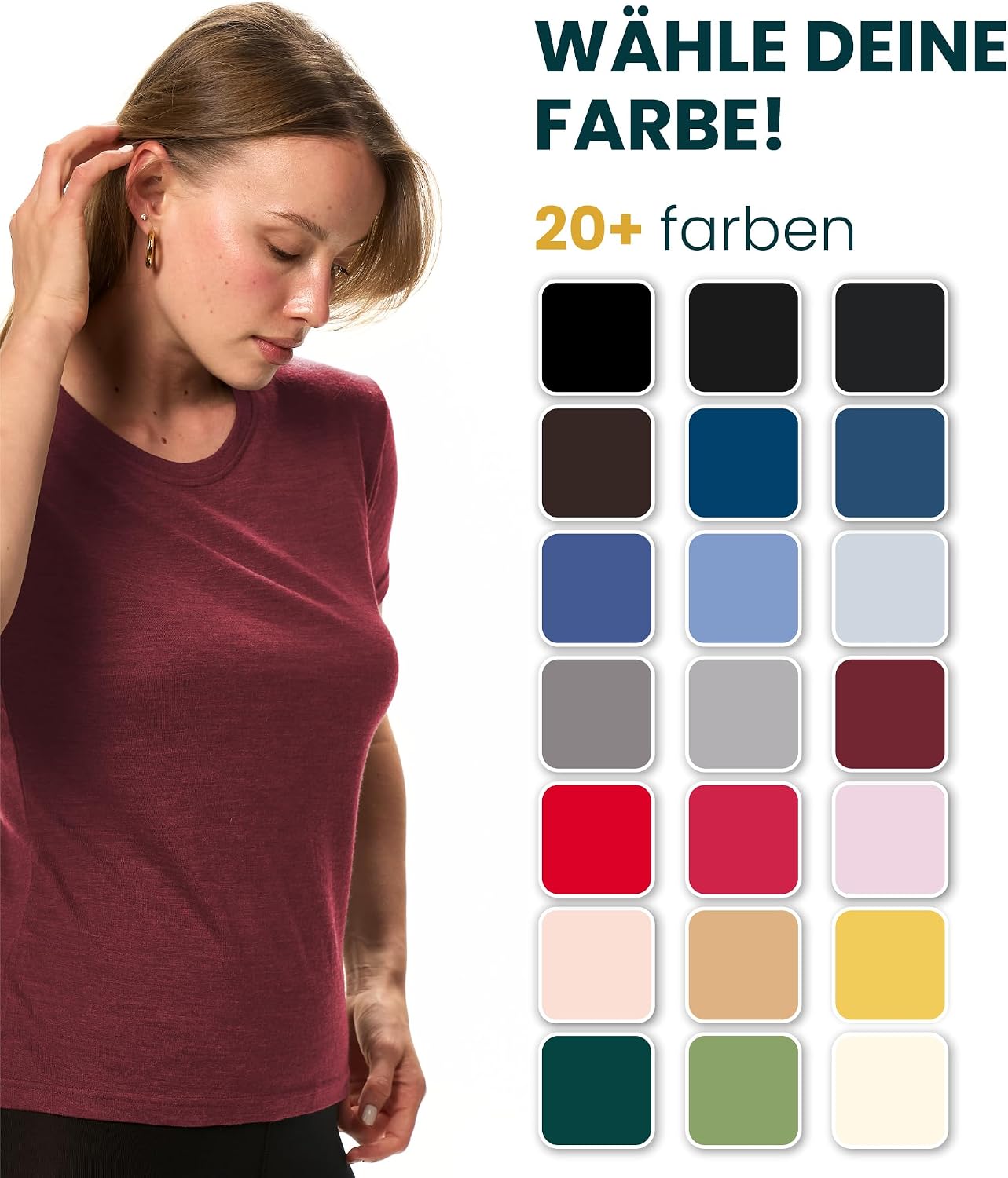 Thumbnail 2 de Merino.tech Merino Shirt Damen Wandern