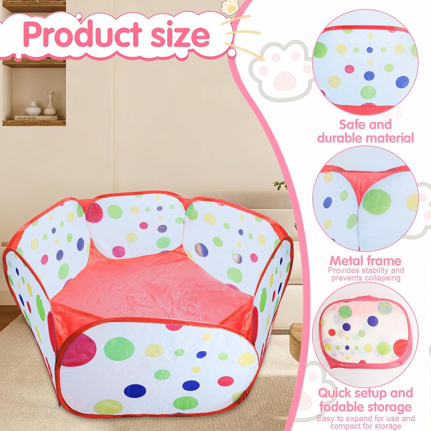 Thumbnail 2 de Cat Ball Pit, 39.37-Inch Diameter