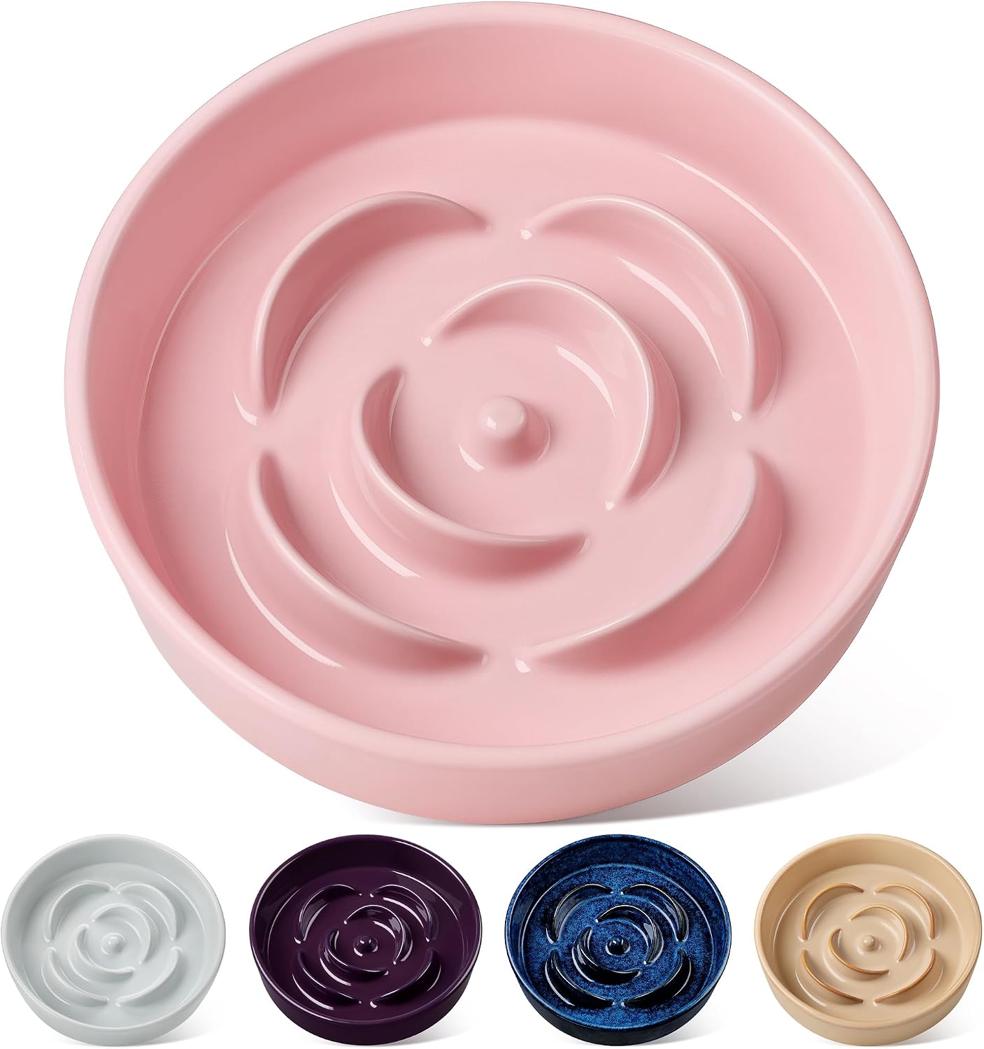 Detalle de vancasso Flower slow feeder bowl 1560ml