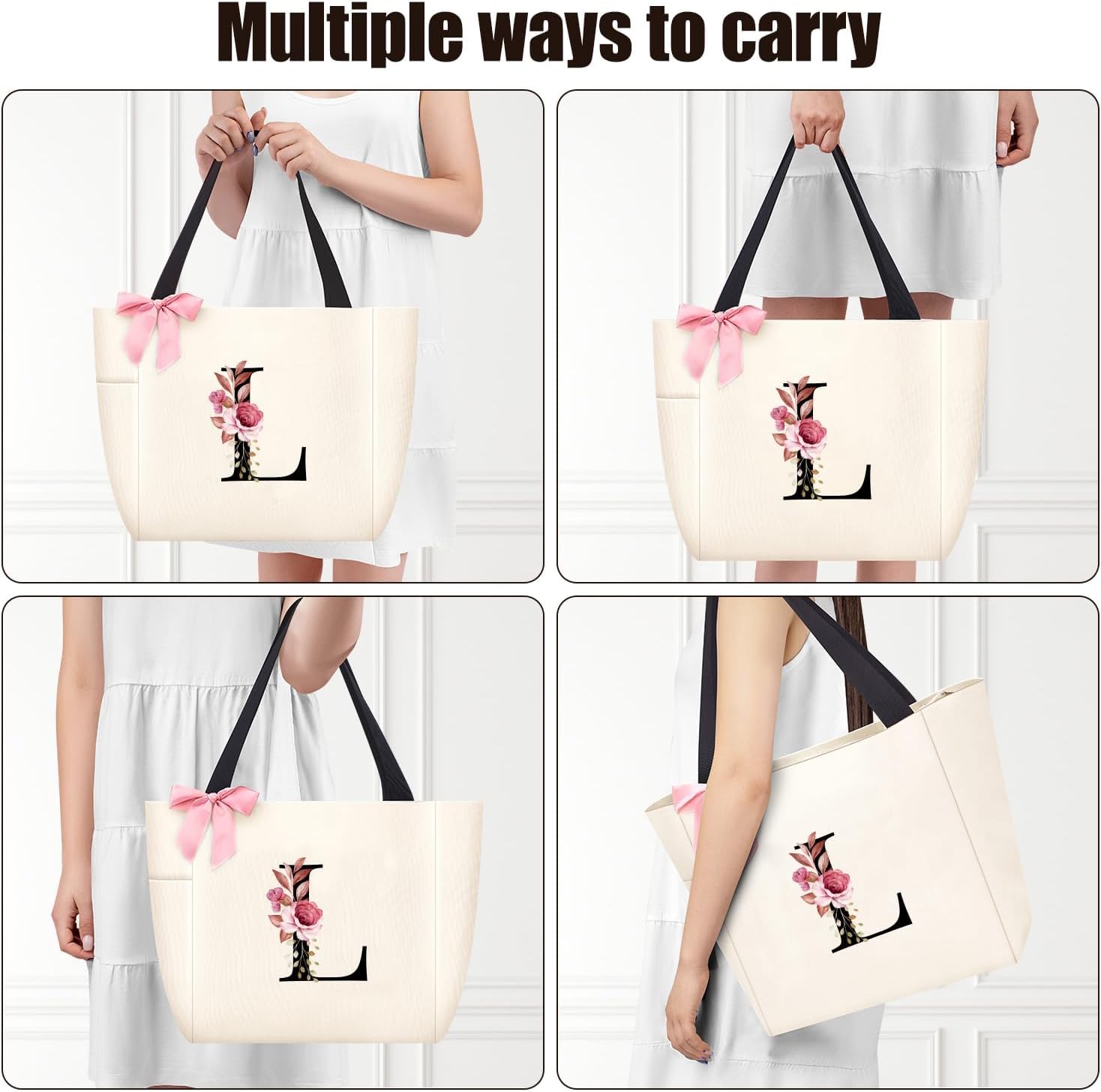 Thumbnail 4 de Vavabox A-Z Initial Personalized Tote Bag (Waterproof) — 46 cm personalised gift bag for women