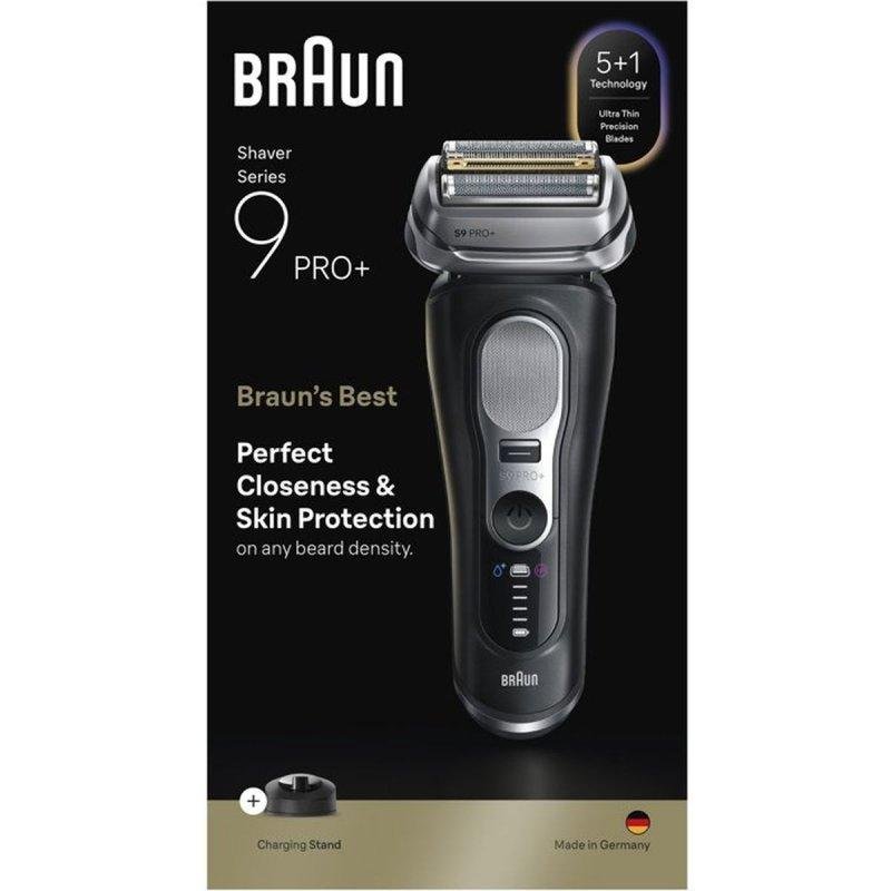 Detalle 2 de Braun Series 9 Pro+ 9610S: Afeitadora facial inalámbrica 60 min, seca y mojada, 5 láminas