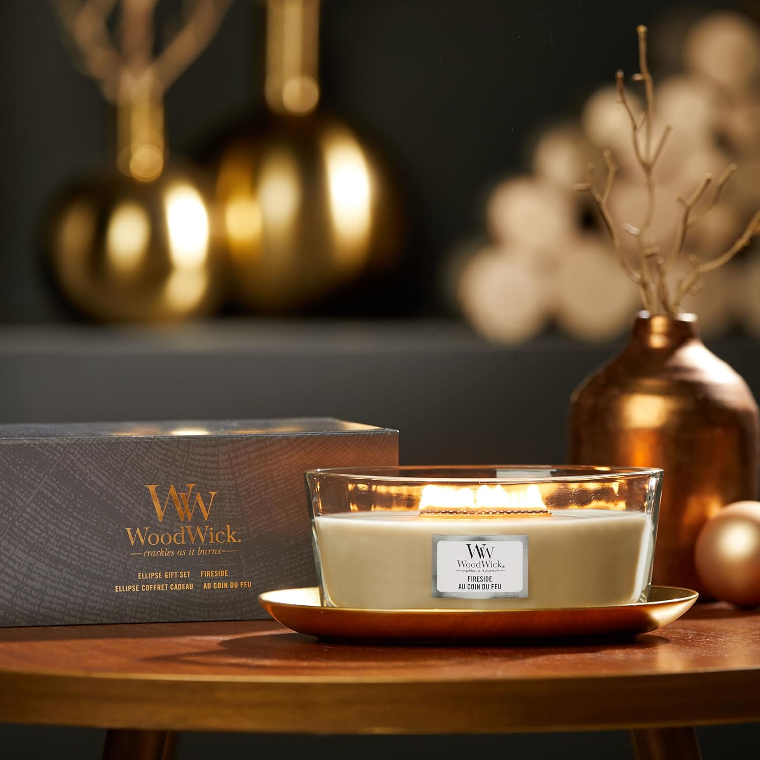 Thumbnail 5 de WoodWick Coffret Ellipse Fireside 50h 🕯