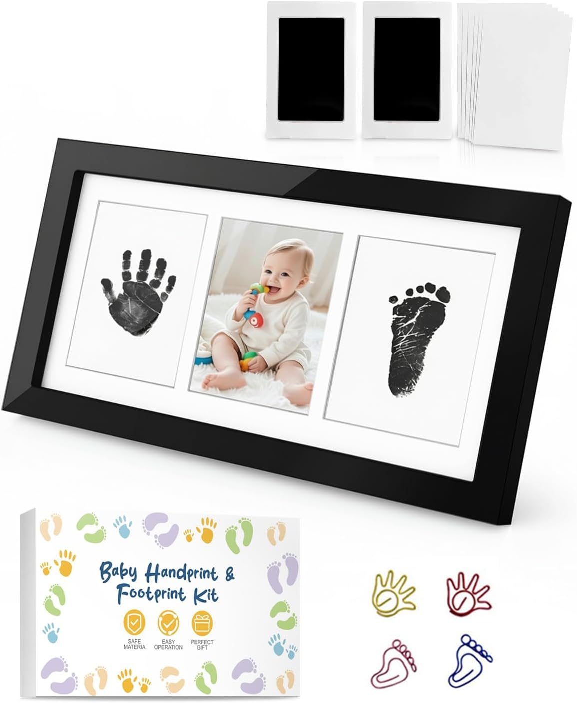 Detalle de MOXTOYU Baby Hand and Footprint Kit 6 cards