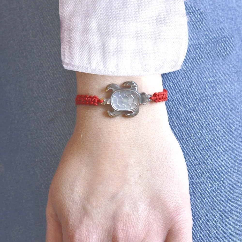 Thumbnail 2 de LES POULETTES BIJOUX Bracciale tartaruga in madreperla grigia con maglie intrecciate