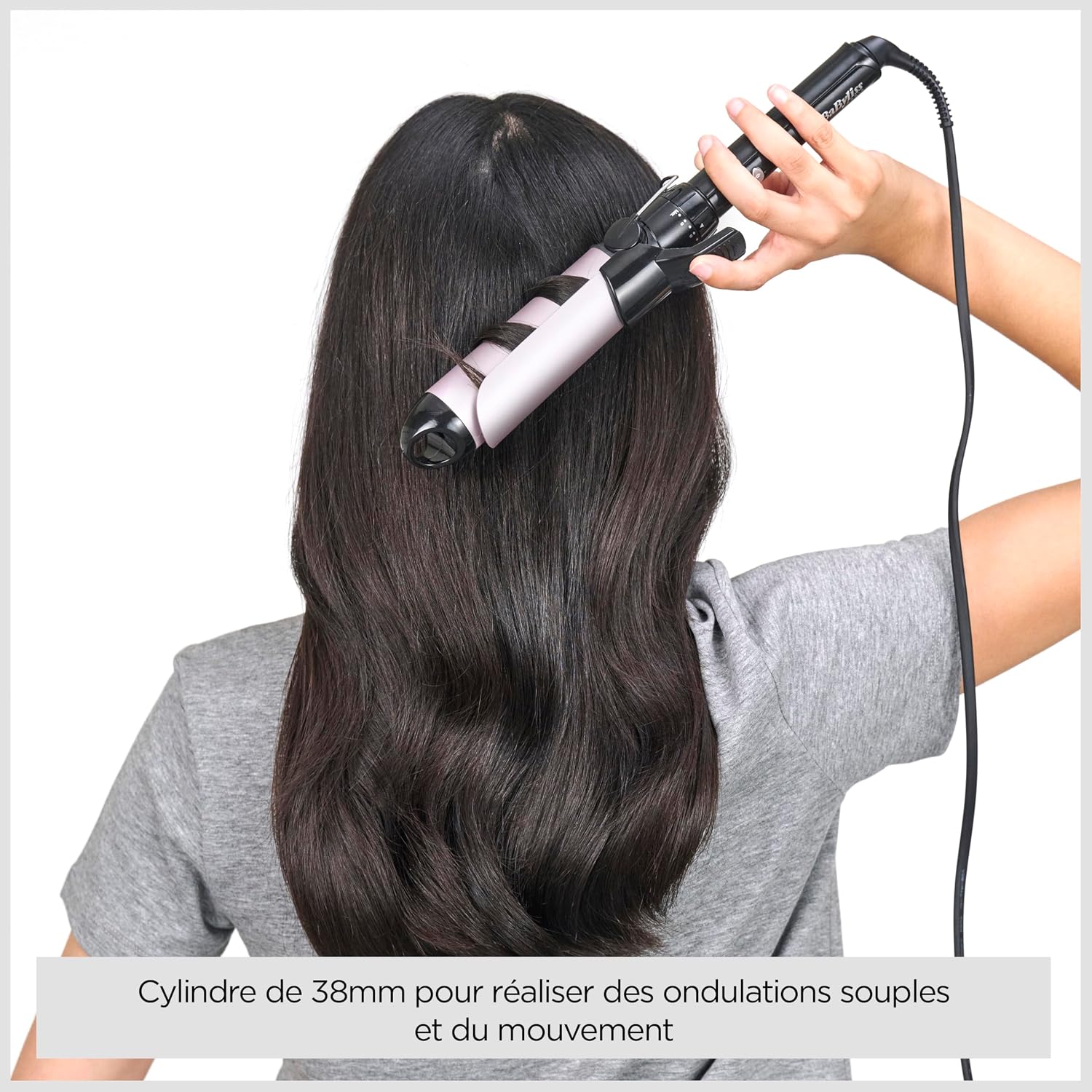 Thumbnail 2 de BaByliss Boucleur à pince 38 mm - Cylindre Satin Touch (C338E) – boucles souples et brillantes