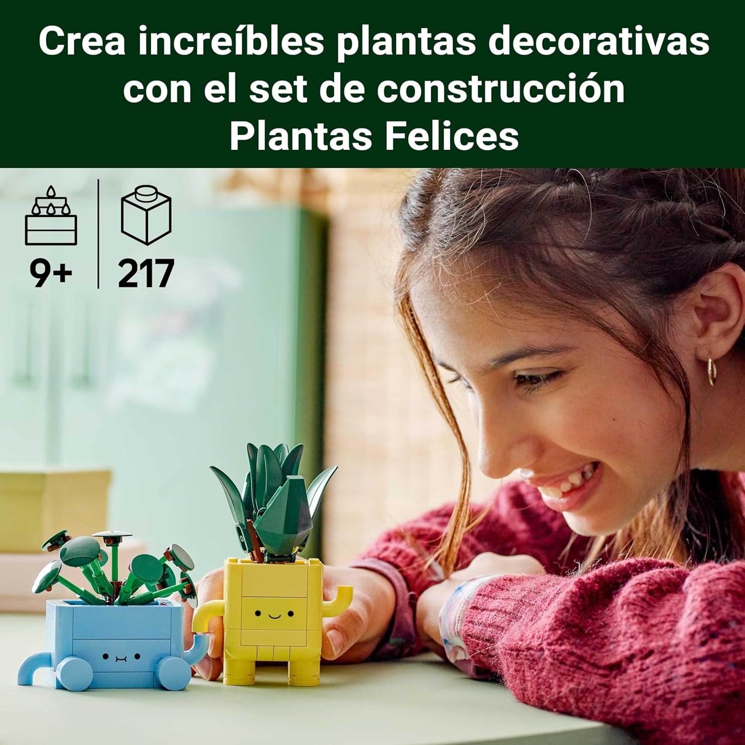 Detalle 2 de LEGO Botanicals Plantas Felices 10349