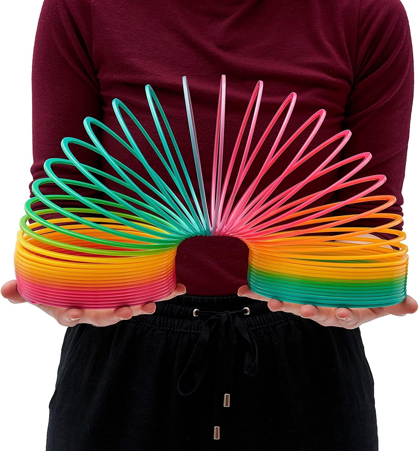 Detalle de Vinciph APP089 Rainbow Coil Spring Toy, 6 x 6 Inch Plastic